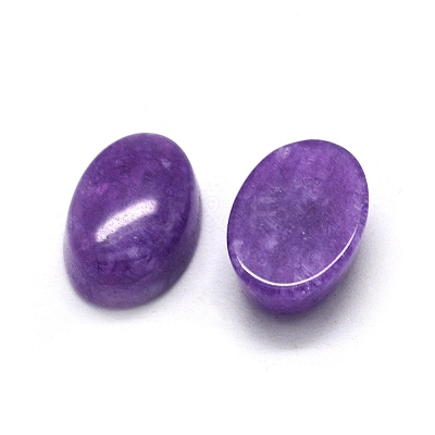 Natural Dyed Jade Cabochons G-O175-21B-1