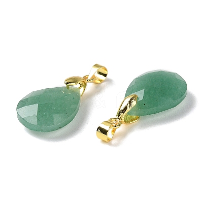 Natural Green Aventurine Pendants G-Q005-02G-04-1