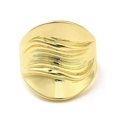 Rack Plating Brass Finger Ring RJEW-C072-21G-1