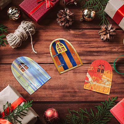 Wooden Fairy Door Decoration WOOD-NB0001-64A-1