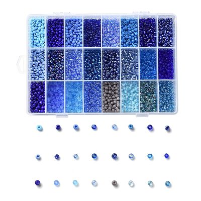 288G 24 Colors Glass Seed Beads SEED-JQ0005-01E-4mm-1