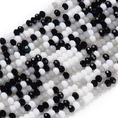 Glass Beads Strands GLAA-F106-B-15-1