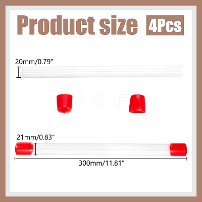 Transparent PVC Plastic Beads Containers AJEW-WH0460-071B-1