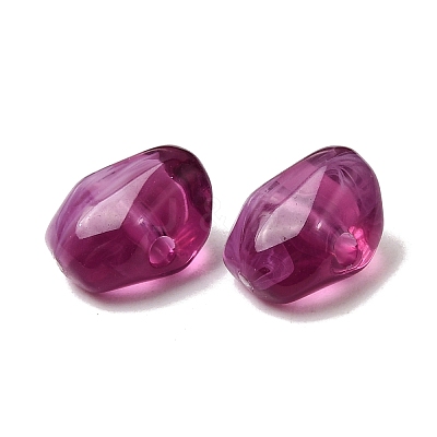 Opaque Acrylic Imitation Gemstone Beads OACR-G061-04B-1