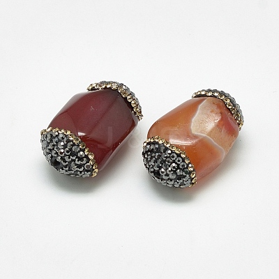 Natural Carnelian Beads G-Q982-B03-1