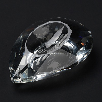 Transparent Glass Pendants GLAA-R223-03K-1