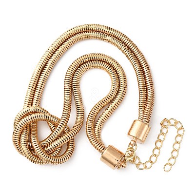 Iron Snake Chain Necklaces for Women NJEW-U046-01G-1