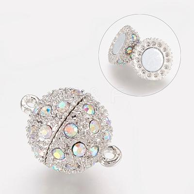 Alloy Magnetic Clasps with Loops RB-J031-1