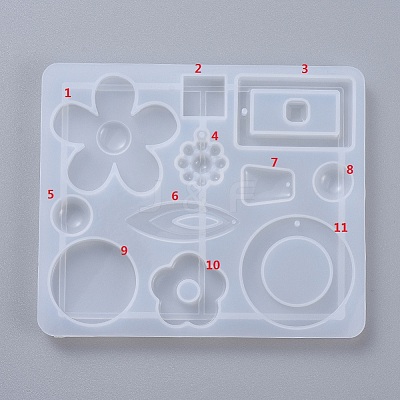 DIY Dangle Earring Accessories Silicone Molds LS-DIY-D049-15-1