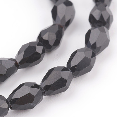 Glass Beads Strands X-GLAA-R024-6x4mm-13-1