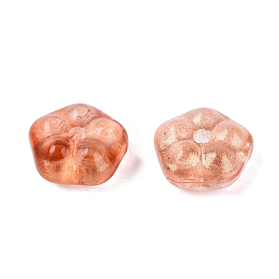 Spray Painted Glass Beads DGLA-R052-002-B09-1
