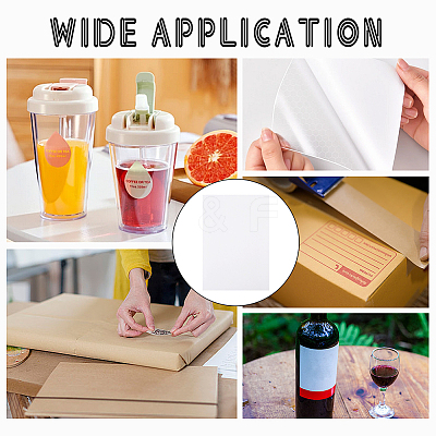 100 Sheets A4 Self-Adhesive Printable Sticker Paper AJEW-GO0002-85-1