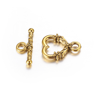 Tibetan Style Toggle Clasps GLF1086Y-NF-1