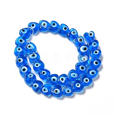 Handmade Evil Eye Lampwork Beads Strands LS-LAMP-E023-07B-06-1