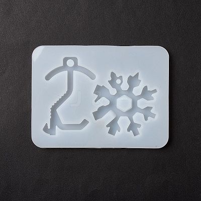Key & Snowflake Shape DIY Pendant Silicone Molds LS-DIY-F114-17-1
