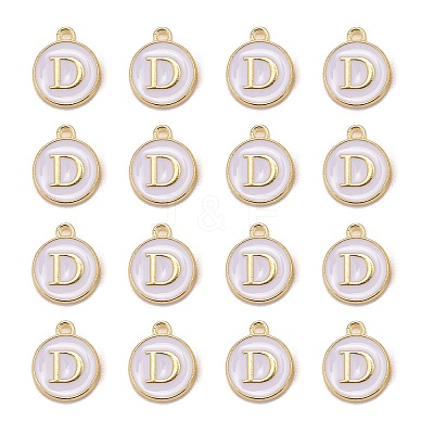 Golden Plated Alloy Charms LS-ENAM-S118-01D-1