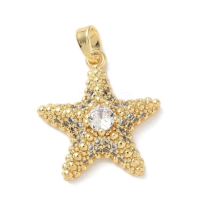 Brass Micro Pave Cubic Zirconia Pendants LS-KK-K305-11B-G-1