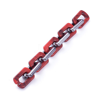 Handmade Acrylic Cable Chains AJEW-JB00673-05-1