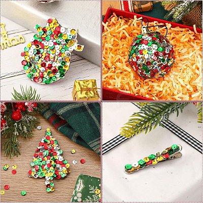 180G 4 Colors Plastic Paillette Beads PVC-YW0001-03-1
