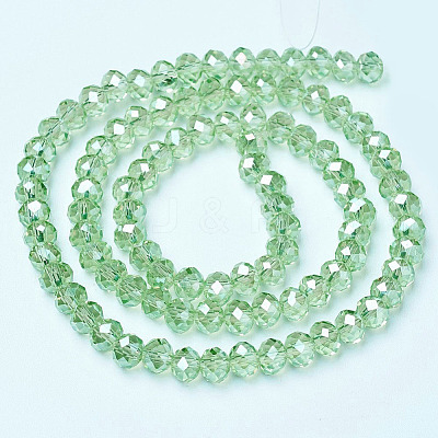 Electroplate Glass Beads Strands EGLA-A034-T2mm-B17-1