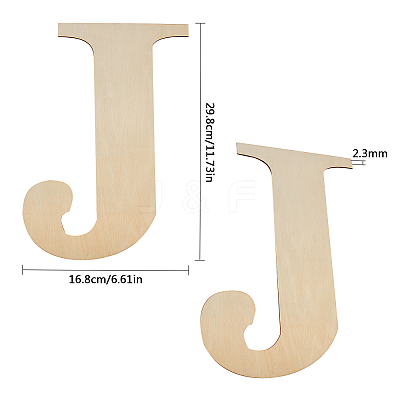 Unfinished Wood Shape WOOD-CN0001-010J-1