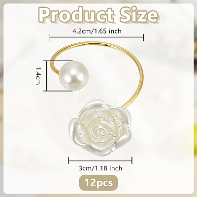 12Pcs Iron Napkin Rings AJEW-OC0014-39G-1