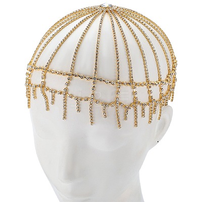 Alloy Rhinestone Headbands AJEW-WH20020-247G-1