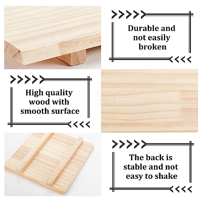 Wooden Clay Board Mat Mud Board WOOD-WH0030-68-1