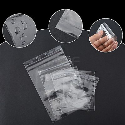 60Pcs 5 Styles Polypropylene Zip Top Bags OPP-FS0001-21-1