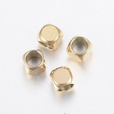 Ion Plating(IP) 304 Stainless Steel Beads X-STAS-F135-07G-2x2mm-1