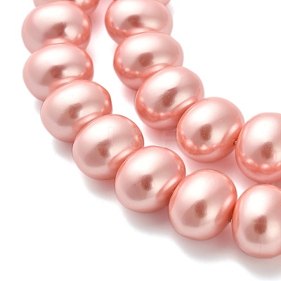 Shell Pearl Beads Strands BSHE-F013-01B-1