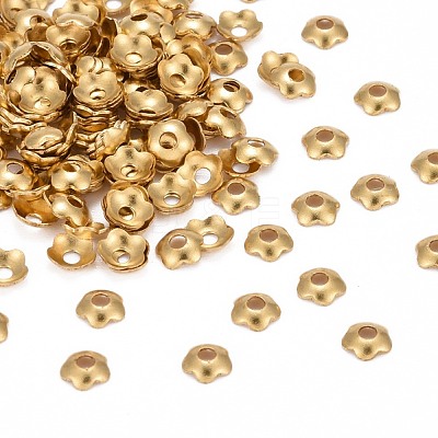 Brass Bead Caps X-KK-TB857-G-1