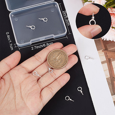 10Pcs 925 Sterling Silver Cup Peg Bails STER-BBC0001-50-1