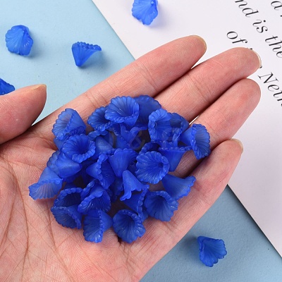 Frosted Acrylic Bead Caps MACR-S371-10A-751-1