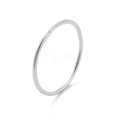 925 Sterling Silver Plain Band Rings For Women RJEW-S006-03S-1