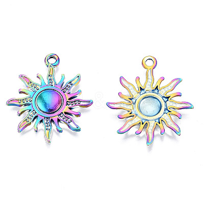 Rainbow Color Alloy Pendants PALLOY-N156-141-NR-1