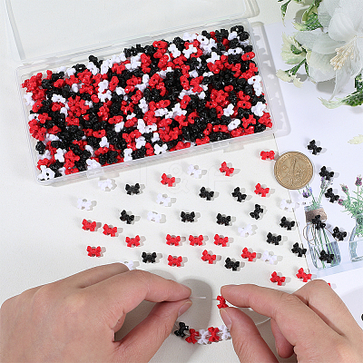 500Pcs Opaque Acrylic Beads SACR-PA0001-21E-1