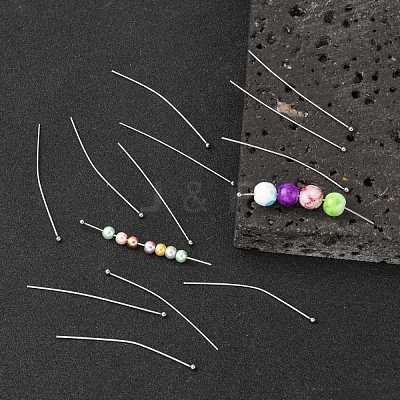 Tarnish Resistant 304 Stainless Steel Ball Head Pins STAS-K146-045-50x0.7mm-1