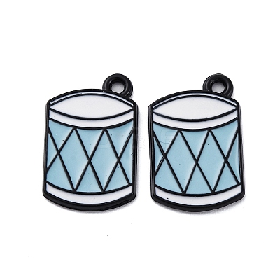 Spray Painted Alloy Pendants PALLOY-S194-01B-EB-1