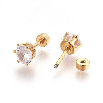 304 Stainless Steel Earlobe Plugs STAS-I113-23G-1