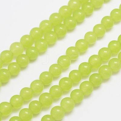 Natural & Dyed Malaysia Jade Bead Strands G-A146-6mm-A27-1