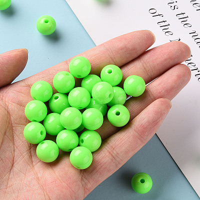 Opaque Acrylic Beads X-MACR-S370-C12mm-A30-1