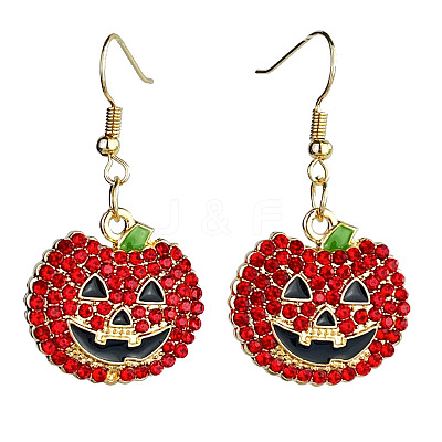 Halloween Alloy Enamel Dangle Earrings FS-WGA3DAC-02-1