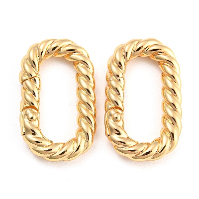 Brass Spring Gate Rings LS-KK-D048-04G-1