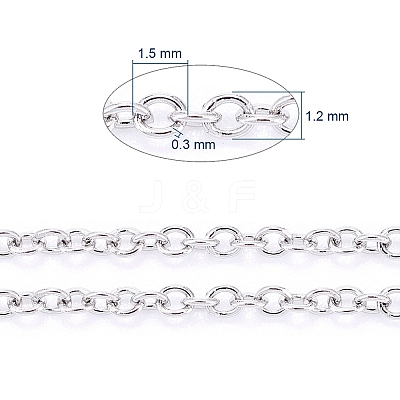 Tarnish Resistant 304 Stainless Steel Cable Chains CHS-F006-02A-P-1