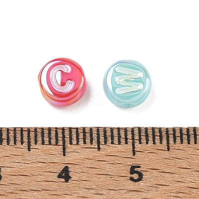Plating Opaque Acrylic Beads AC-CBA529B-03B-1