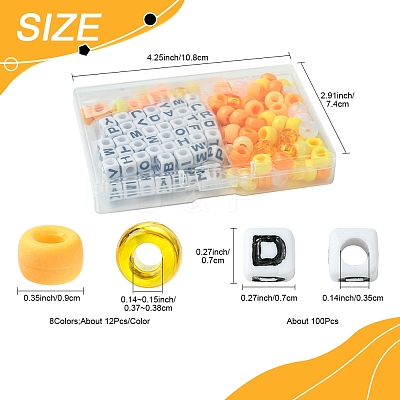 Transparent & Opaque Acrylic Beads KY-FS0001-26C-1