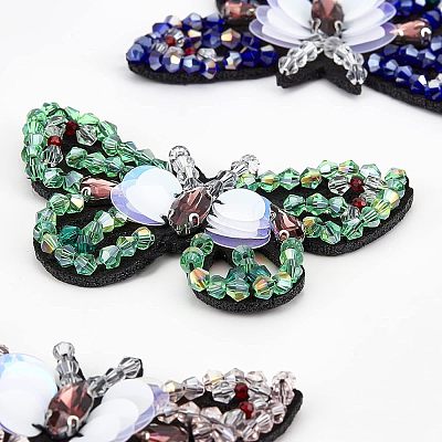5Pcs 5 Colors Computerized Embroidery Cloth Sew on Patches DIY-FG0002-38-1