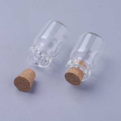 Mini Cute Small Glass Jar Glass Bottles AJEW-H004-5-1