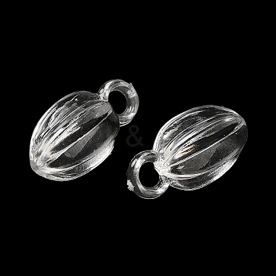 Transparent Acrylic Pendants TACR-G048-39-1